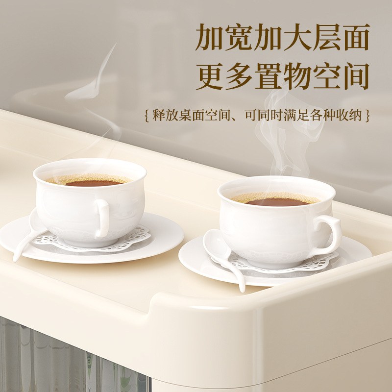 杯架收纳置物架防尘水杯高级柜杯神器餐茶杯感奢轻咖啡杯边收纳柜