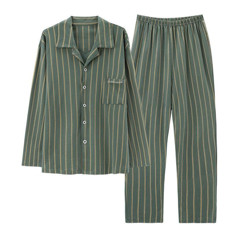 春秋夏冬季男士中年人爸爸家居服