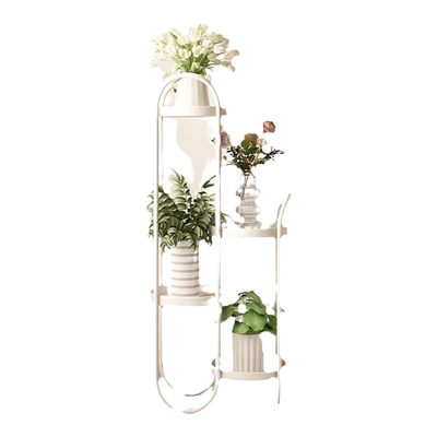 创意植物摆放架奶油风铁艺花架