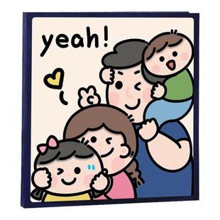 相册本纪念册儿童插页5寸6六照片大容量收纳家庭宝宝成长记录影集