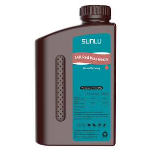 三绿14K红蜡光敏树脂3D打印耗材红蜡树脂手办细腻质感树脂高精度树脂3d打印适用纵维爱乐酷黑格光固化打印机