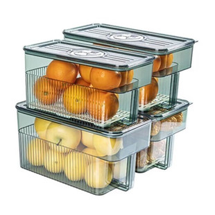 日本双开门冰箱收纳盒保鲜盒侧门冷冻冷藏水果鸡蛋收纳盒整理神器
