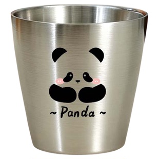 304不锈钢防烫儿童水杯幼儿园专用卡通口杯家用宝宝喝牛奶杯子