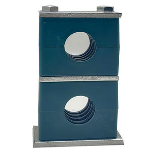 塑料管夹液压管夹重型上下联油管管夹双管夹船用管卡固定多层管夹