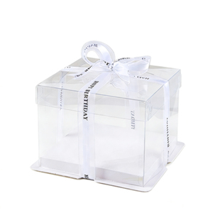 全透明蛋糕盒子4四寸6六8八10十12双三层加高款包装盒手提过生日