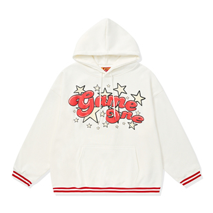 GameOne 22FW 美式重磅基础帽衫 嘻哈bboy滑板街头宽松连帽卫衣