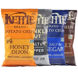 141g美国进口柯特多味蜂蜜薯片零食KETTLE POTATO CHIPS SEA SALT