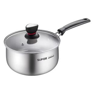 苏泊尔奶锅宝宝辅食锅婴儿不锈钢家用加厚蒸煮泡面汤锅热奶无涂层