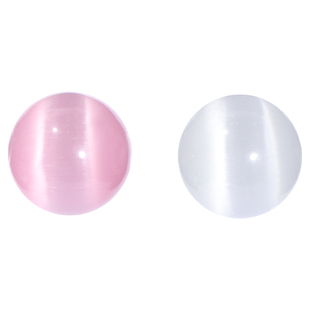 白猫眼石珠子散珠琉璃水晶手链手串配珠diy材料串珠手工制作配饰