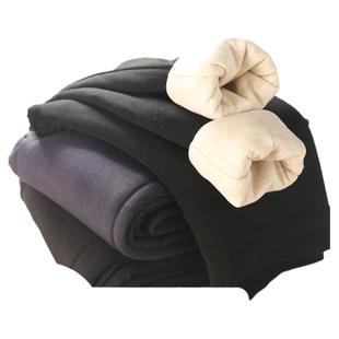 【100绵羊毛】棉裤男士冬季大码加绒加厚保暖裤羊绒棉女士打底裤