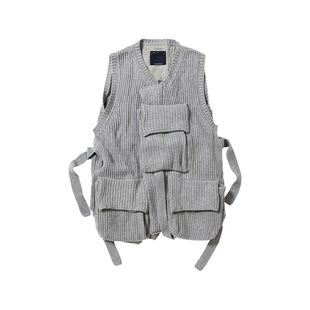 国内现货 Meanswhile Body Armor Knit Vest 25AW 针织马甲背心潮