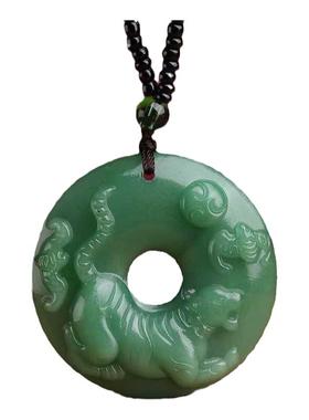 保平安礼物新品12生肖挂件绿玉