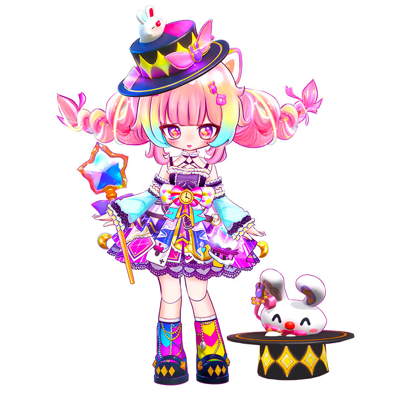 大魔术师梨嘉全身可动小牛仙纸片手工制作工具/彩纸/