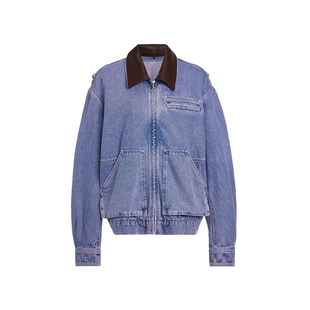 【明星同款】FIVE PLUS丹宁牛仔外套女纯棉翻领水洗26春新品