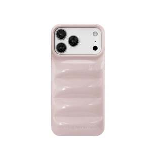 高级感充棉羽绒服适用于iPhone16promax苹果手机壳肥皂面包15亮面时尚12欧美风17pro金属防摔充棉明星手机套