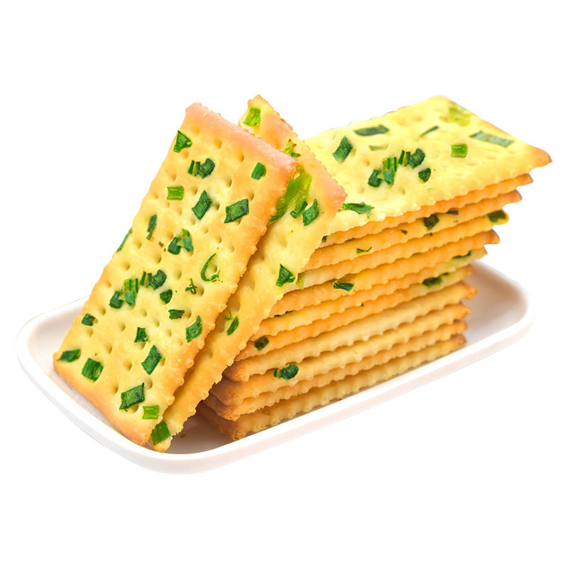 5斤无加蔗糖食品香葱味苏打饼干