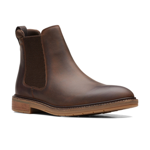 clarks其乐男鞋春秋英伦商务高帮短筒切尔西靴男靴Clarkdale easy