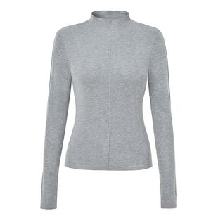 恩瑞妮商场同款2025年新冬款高领针织衫女长袖灰色百搭气质毛上衣