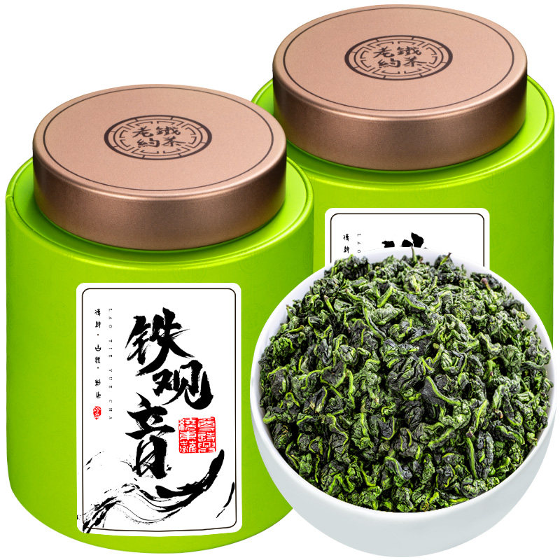 正宗安溪特级高山铁观音浓香型乌龙茶兰花香罐装茶叶500g