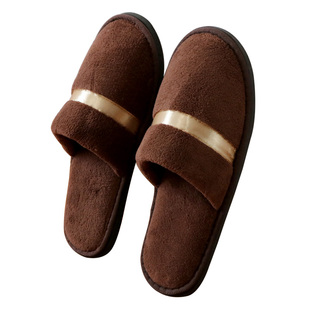 五星级酒店拖鞋非一次性加厚美容院待客室内木地板软底静音5双装