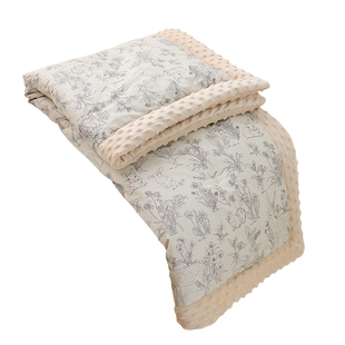 婴儿被子薄款纯棉a类新生宝宝专用小被子儿童豆豆绒盖被四季通用