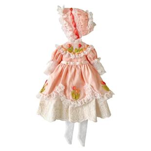 小布bjd六分四分ob11娃衣材料包diy复古郁金香系列布料纸样教程