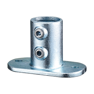 6分1寸1.2寸48mm圆管防护栏杆连接件DN32镀锌管围栏加长底座扣件