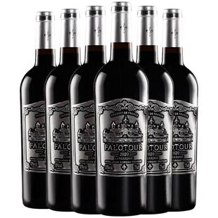 买一箱送一箱15度法国进口红酒整箱礼盒6支装高档干红葡萄酒12瓶