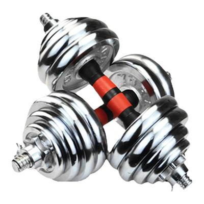 电镀铸铁哑铃练臂肌杠铃家庭健身