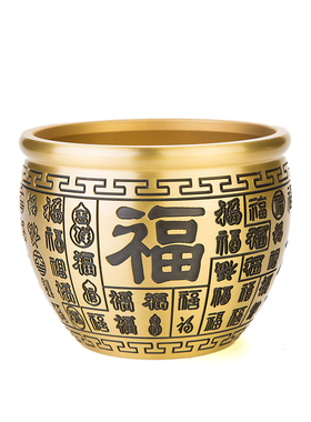 聚宝盆招财进宝摆件客厅铜聚财