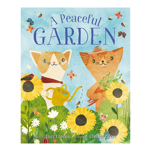 【现货】和平花园 Peaceful Garden, A英文儿童绘本原版图书进口书籍London, Lucy
