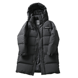 【234g高充绒】25冬季中长款加厚连帽羽绒服男士商务休闲保暖外套