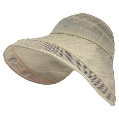 中老年女大檐防紫外线空顶遮阳帽