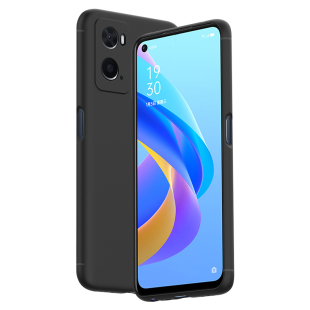适用oppoA36手机壳oppoA35磨砂oppoA32硅胶软壳a36全包防摔手机套a35新款男士女生抗指纹保护套黑色外壳简约