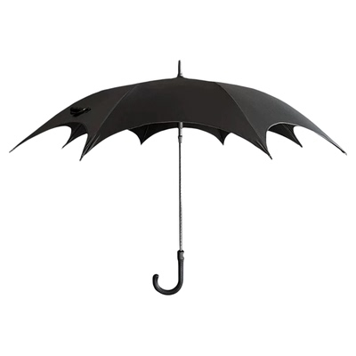 哥特风长柄伞晴雨两用亚文化暗黑系lolita雨伞女太阳伞黑胶防晒