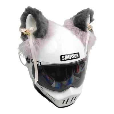 毛绒铃铛飘带铃铛摩托车头盔装饰