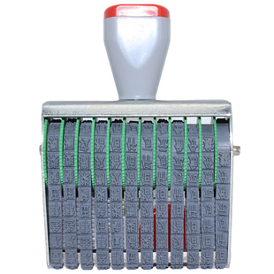 支票大写金额转轮号码印章收据单大写数字手动可调繁体大写金额章