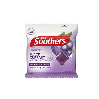 雀巢进口加强薄荷糖润喉糖温和清凉黑加仑蜂蜜味护嗓送礼30粒/包