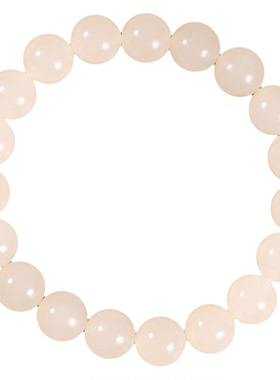 和田玉且末老料白玉10mm手串