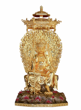 全铜家用地藏王菩萨摆件