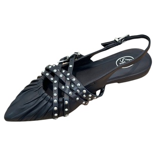 ASH女鞋春夏透气轻便尖头平跟单鞋一脚蹬休闲时装凉鞋AQ150K40008