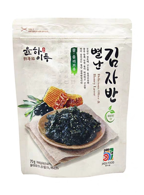 韩国进口济州岛韵海福蜂蜜炒海苔拌饭寿司海苔碎芝麻海苔儿童零食