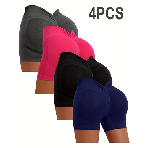 Q 19111 Deep V Back Yoga Pants 瑜伽健身裤 欧美跨境亚马逊
