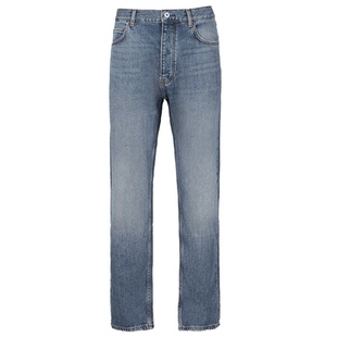 【自营】Hugo Boss男士四纽扣直筒磨毛做旧牛仔裤长裤 50511497