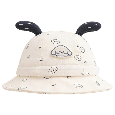 婴儿帽子防护面罩宝宝外出防飞沫