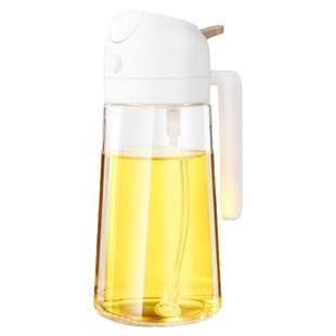2025新款玻璃喷油壶不挂油第一名厨房家用油瓶食用油壶食品级油罐