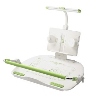 猫太子护栏坐读写12°坐姿矫正器写字姿势儿童小学生防近视支架写作业学习纠正书写防低头防驼背神器书桌面款