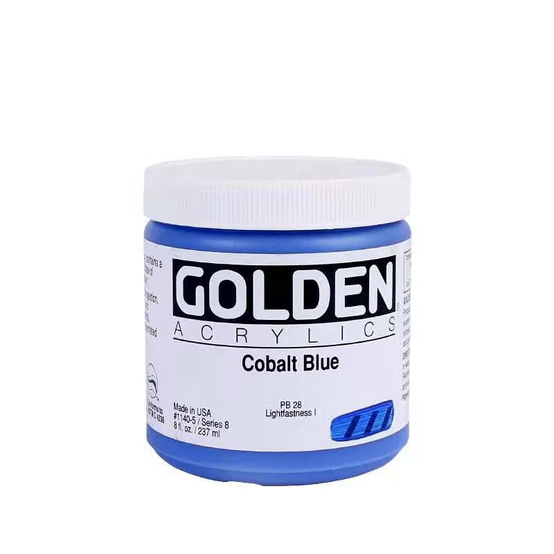 美国进口GOLDEN高登丙烯颜料传统亚克力厚重HB厚涂diy防水不掉色