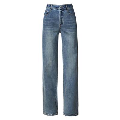 逸阳高腰百搭遮肉显瘦阔腿裤长裤