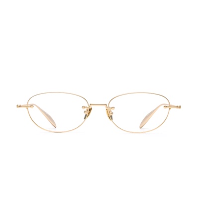 SOFT PEOPLE AREA-HANN(光学)椭圆框眼镜钛架镜框超轻钛通勤素颜